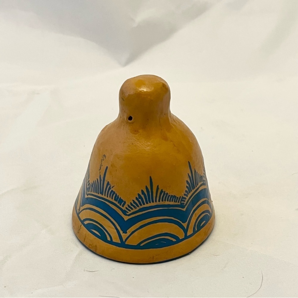 Small Miniature Terracotta Mexican Style Bell
